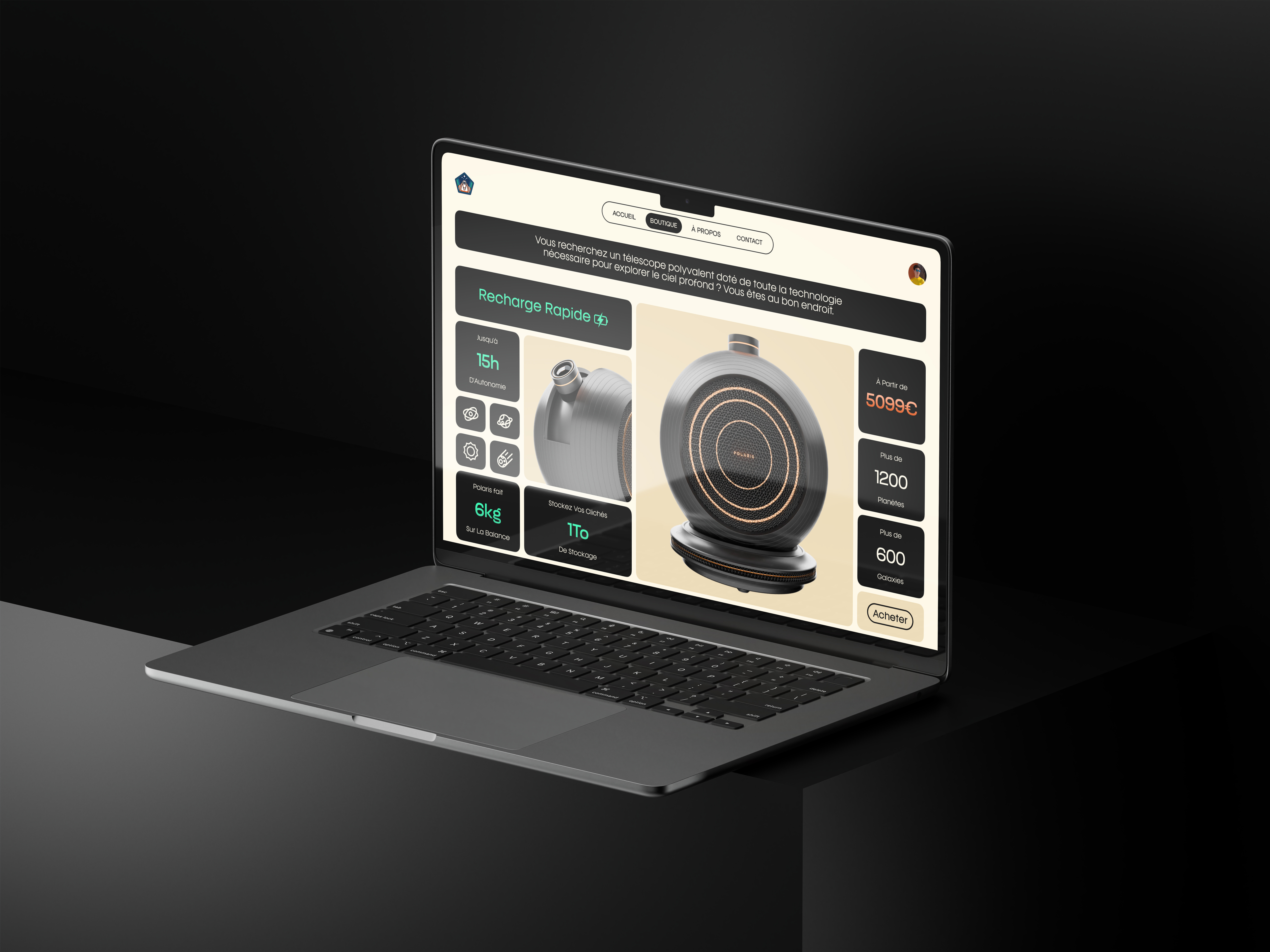 Example of Web Design & App Design