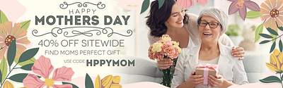 Mothers Day Promotion 2024 email graphic design promotional website