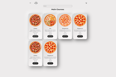 Restaurant Menu Web App (Mobile Responsive) app dynamic landing page menu mobileapp modern neumorphism online order ordering system restaurant ui