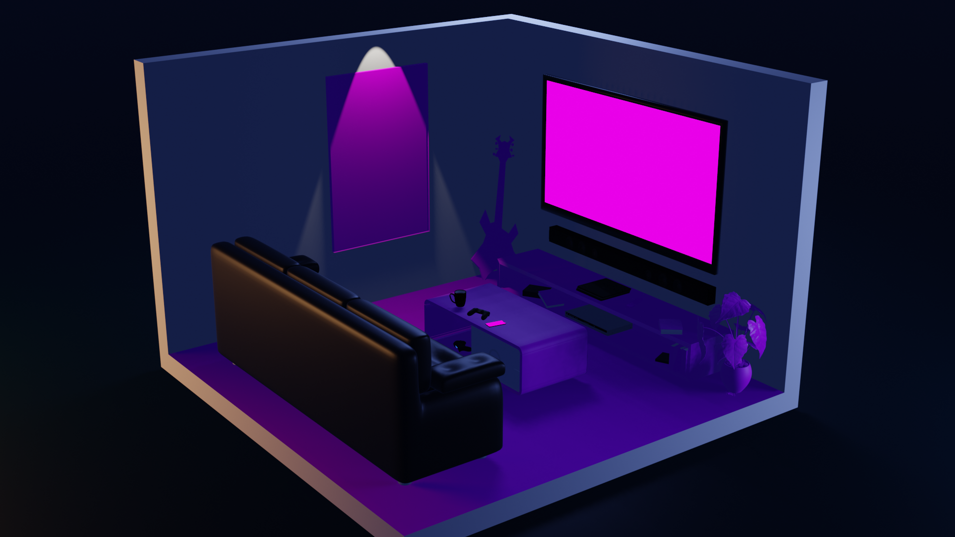 Gaming room 3d