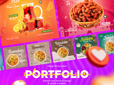 Ramadan Food social media post design food graphic design ramadan social media post