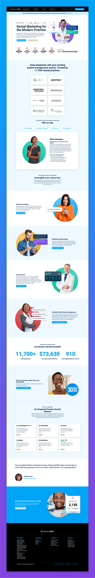 Homepage WIP adobe brand design branding dental design digital figma graphic design home page icon iconography icons layout design logo typography ui ux visual design web design