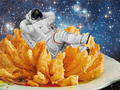 Spotify album cover album album artwork album design artwork retro astronaut astronaut tretro blooming onion collage collage artwork design graphic design retro spotify artwork