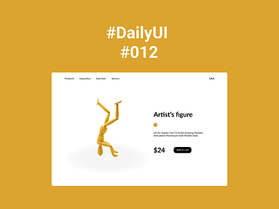 Daily UI #012 | E-commerce Shop graphic design ui