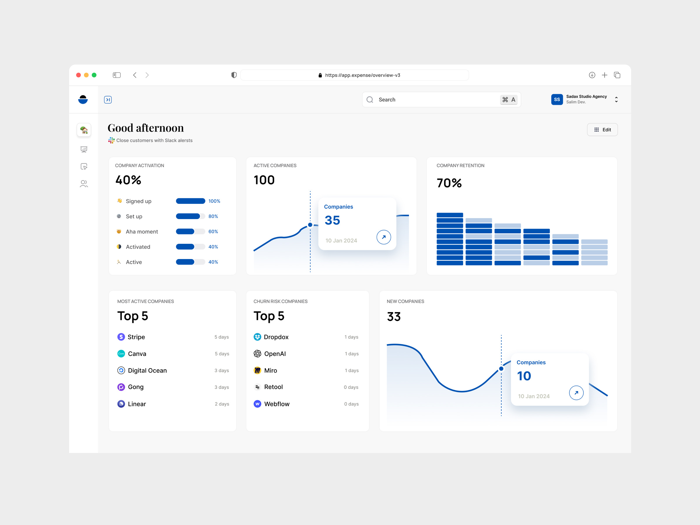 Dashboard UI Version clean dashboard design minimal saas salim ui ux