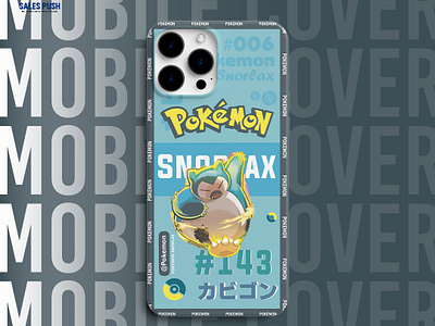 SNORLAX POKEMON COVER DESIGN case case design cases cover design graphic graphic design graphic designer graphics mobile cases mobile cover pokemon pokemon cover designs snorlax snorlax mobile cover