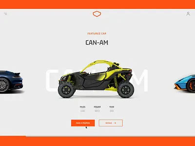 Prime dealership car dealership design flat minimal online store ui ux