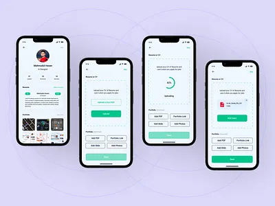 Job Finder Resume Upload Exploration app branding career cv upload design find job job apply job find flow job listing job platform job portal job search minimal mockup recruitment resume upload ui ux vacancy work finder
