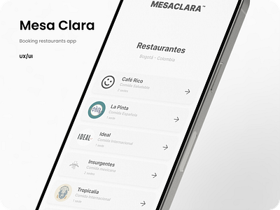 Mesa Clara - Design app design app design inspo application design branding design figma graphic design ui ui design