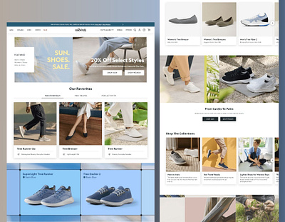 Footwear store design on Shopify ecommerce footwear shoe store shopify