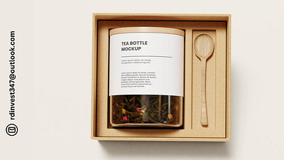 Set Of Tea Jar Mockups branding graphic design logo mockups tea jar