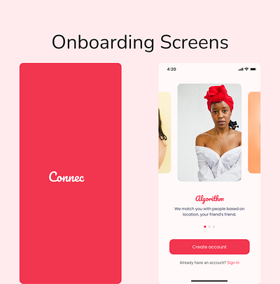 onboarding screens app creative dating onboarding illustrations login ui ux