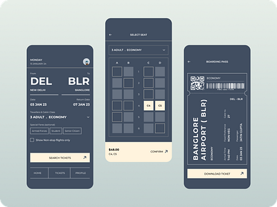 Ticket Booking App UI Design app booking booking app city confirmation cta dashoard design graphic design mobile qr seats app ticket app ticket booking ui