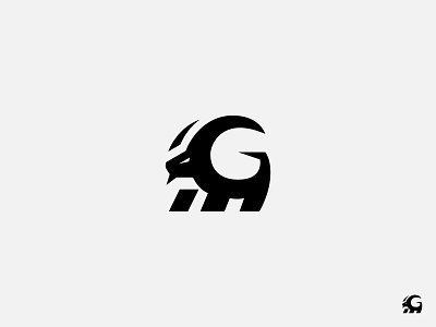 Goat animal brand g goat identity letter logo design mark minimalist simple