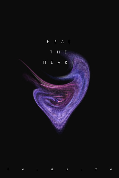 Heal art best creative design graphic design poster