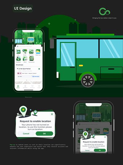 Go!Bus TPHCM - Redesign graphic design mobile app redesign transportation ui uiux