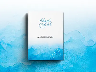 Shoals Club Wedding Brochure bald head island bhi graphic design oceanfront print sealife venue wedding
