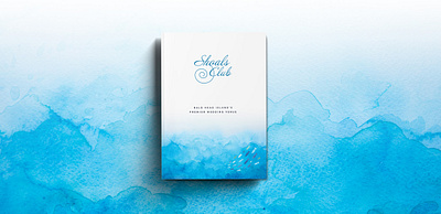 Shoals Club Wedding Brochure bald head island bhi graphic design oceanfront print sealife venue wedding