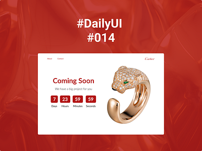 Daily UI #014 | Countdown Timer ui