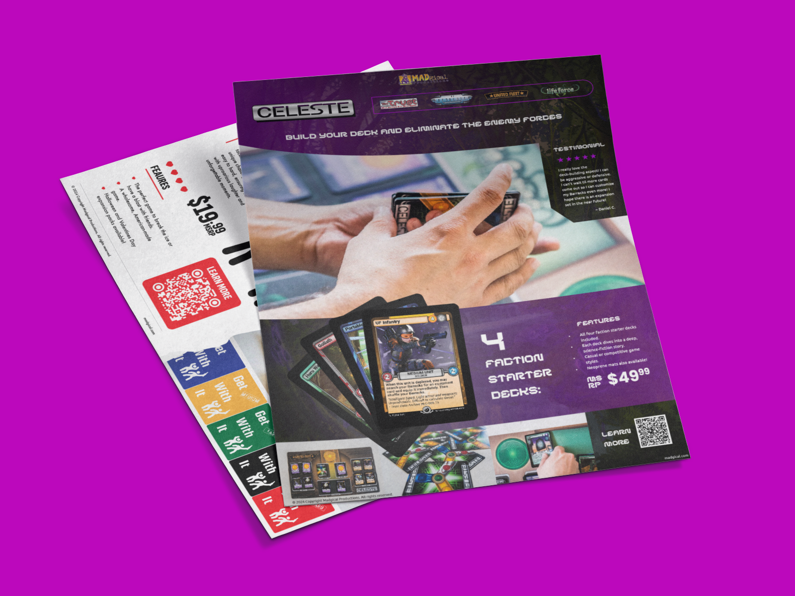 MADgical Productions Sell Sheets branding flyer flyer design graphic design illustration indesign marketing typography