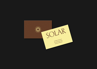 SOLAR branding logo design visual identity