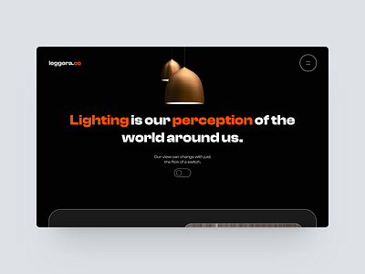 Minimalistic story teller wesite design for a lighting company graphic design minimalistic ui
