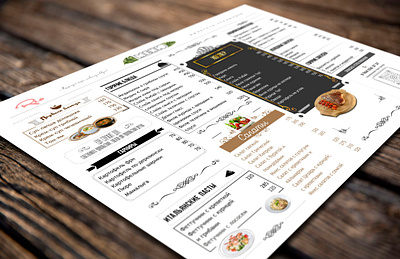 menu graphic design