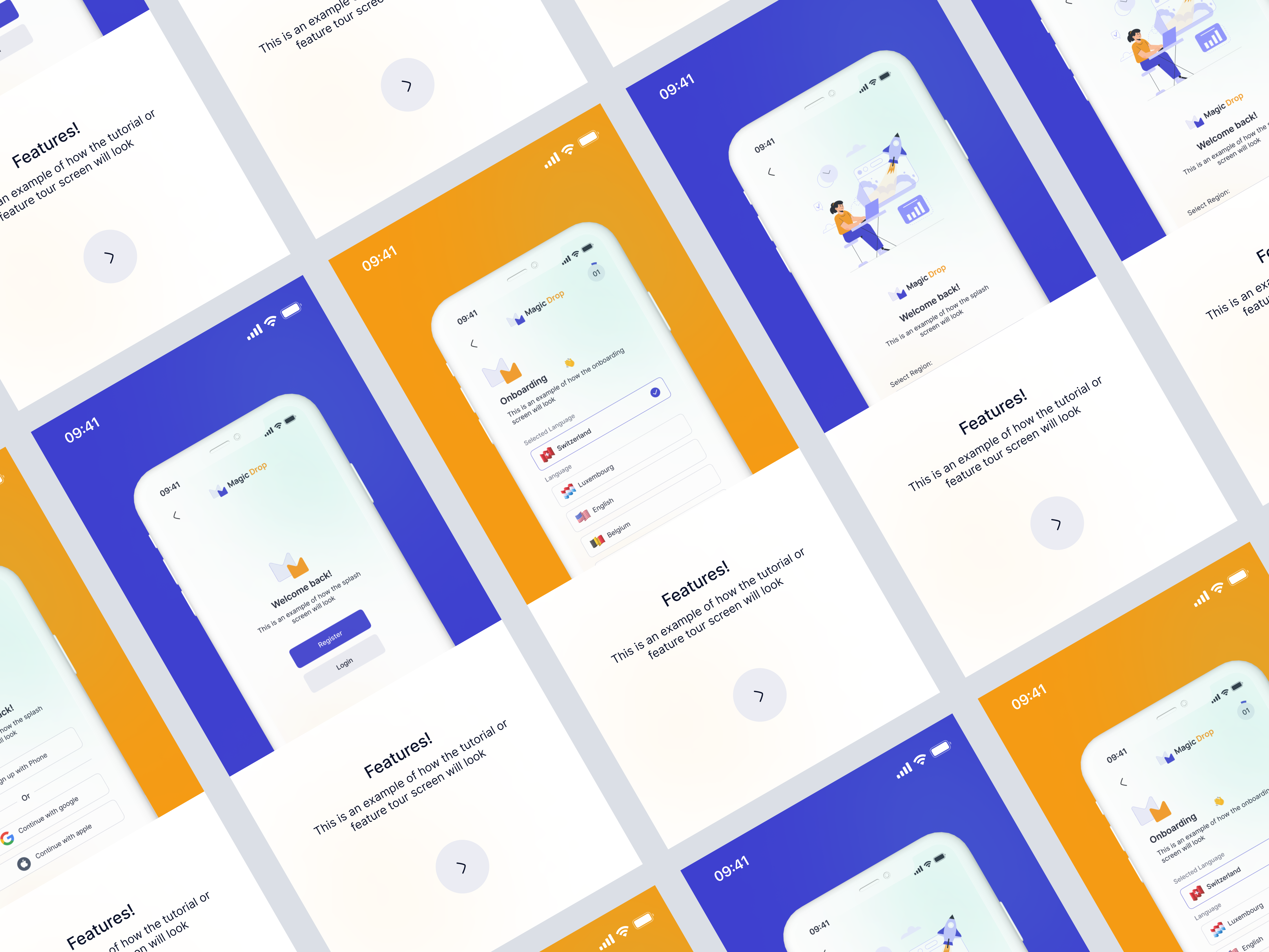 Simple Onboarding flow design app app design app ui creative design illustration minimalist mobile app modern app onboarding simple ui ui design ux