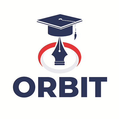 Orbit admission logo abstract admission logo bramding branding college design graphic design illustration lettermark logo marketing minimal modern school symbol trend ui vector