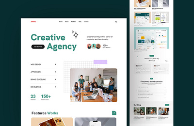 Creative and Digital Agency Portfolio Template WordPress Theme branding clean design creative agency degital agency design landing page portfolio product design startup business ui ui design ux ux design web design