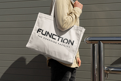 Function Tote Bag brand branding graphic design identity logo merch tote tote bag visual identity