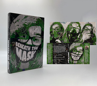 Autobiography Book Jacket 3d book branding graphic design printing