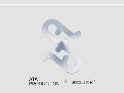 Recording Studio ATA Prod 2click 3d logo brand branding design graphic design icon identity logo logo mark logo type minimalisticlogo music recording studio sound studio vector