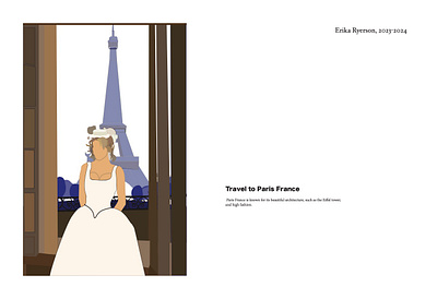 Travel Poster, Paris France adobe graphic design illustration poster travel