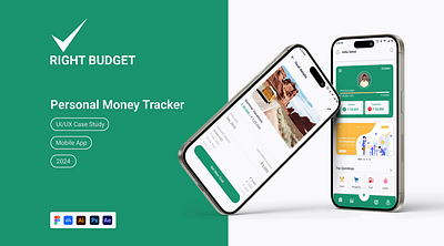 Right Budget App | Personal Money Tracker adobe xd competitive analysis components design figma graphic design illustration miro mockup prototype storyboard ui userflow ux research wireframes