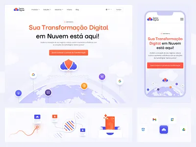 Santo Digital brasil brazil digital landingpage uidesign uxui webdesign website