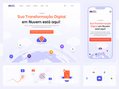 Santo Digital brasil brazil digital landingpage uidesign uxui webdesign website