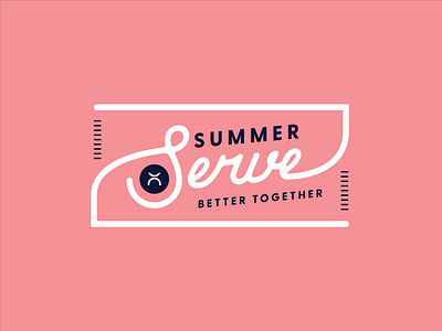 Summer Serve design graphic design hand made illustrator logo typ typography vector