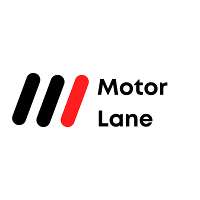 Motor Lane Logo Design by Origin Web Studios automotive logo design logo logo design minimal logo design