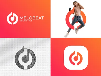 Song Headphone Abstract Logo Design abstract logo brand branding business logo graphic design headphone logo logo awesome logo design logo designer logo folio logo inspiration logo mark logo place logo type melobeat sing song startup business logo design