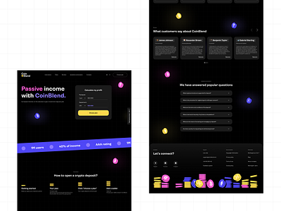 UX/ UI design & Landing Page & Crypto adaptive crypto design figma landing page responsive ui ux web web designer