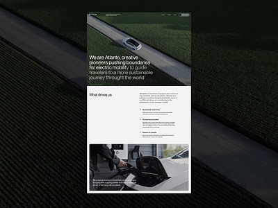 Atlante - Archive 23 / Layout Exploration — About page about page business corporate electric car exploration layout ui ux webdesign website