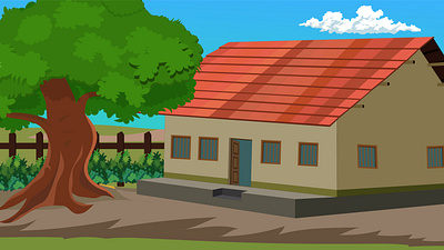 Indian village house landscape indian village living