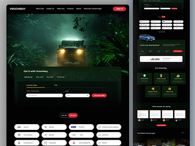 Website design for Car Dealer Business creative dark website design ui ui ux user experience design user interface design ux website design