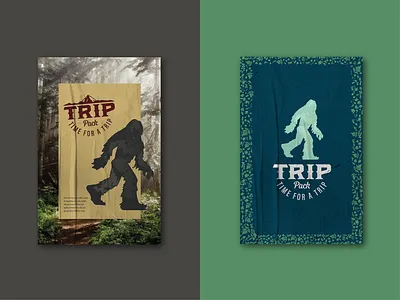 Trip Pack // Poster Series 2 art director brand design brand designer brand inspo branding cannabis cannabis branding cannabis design cannabis inspo cannabis poster design designer freelance designer freelancer graphic design poster poster series sasquatch trip pack yeti