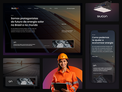 Silicon brasil brazil energy interface landingpage solar uidesign uxui webdesign