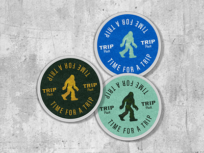 Trip Pack // Embroidered Patches art director branding cannabis cannabis branding collateral design designer freelance designer freelancer patches sasquatch trip pack