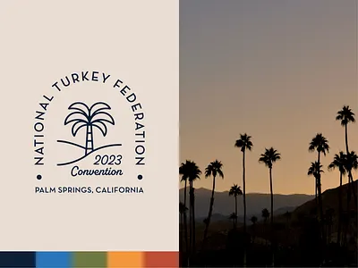 National Turkey Federation // Event Branding, Palm Springs art director branding conference design convention design design designer event design freelance designer freelancer graphic design logo palm springs