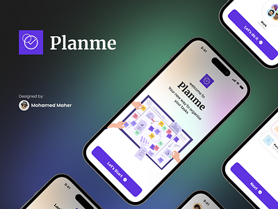 Planme - Planner App animation app motion graphics planning ui ux