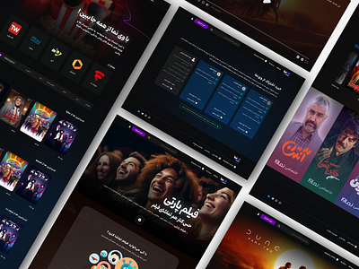 VOD Platform Website Design branding creative design dark mode design movie series ui ux vod vod platform web design